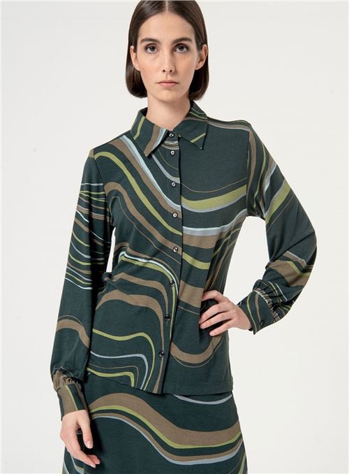 564ALVI113 BLUSA LARGA PUNTO