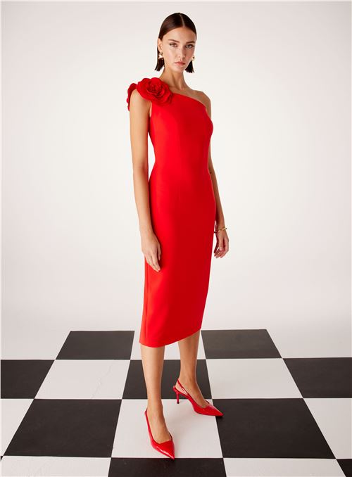 51508 VESTIDO ASIMETRICO FLORES