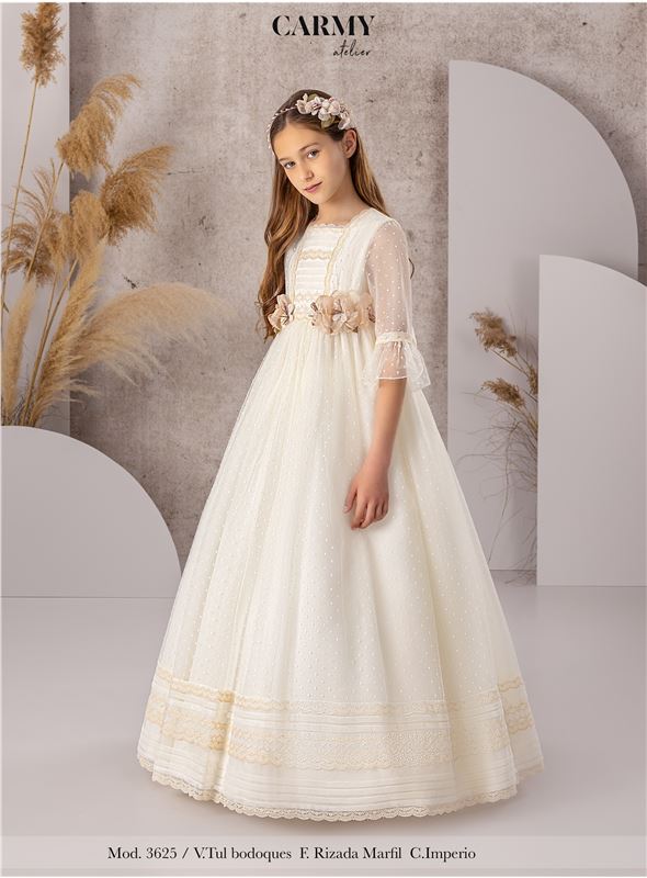 3625 VESTIDO ROMANTICO TUL BODOQUES