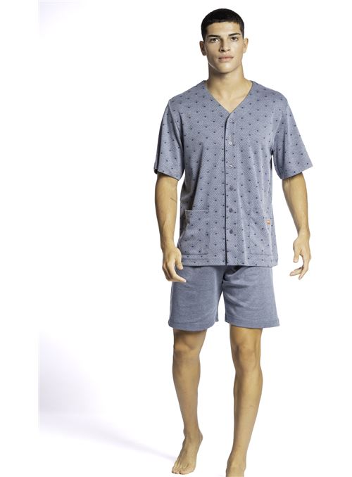 639 PIJAMA ABIERTO TEJIDO GRANITO